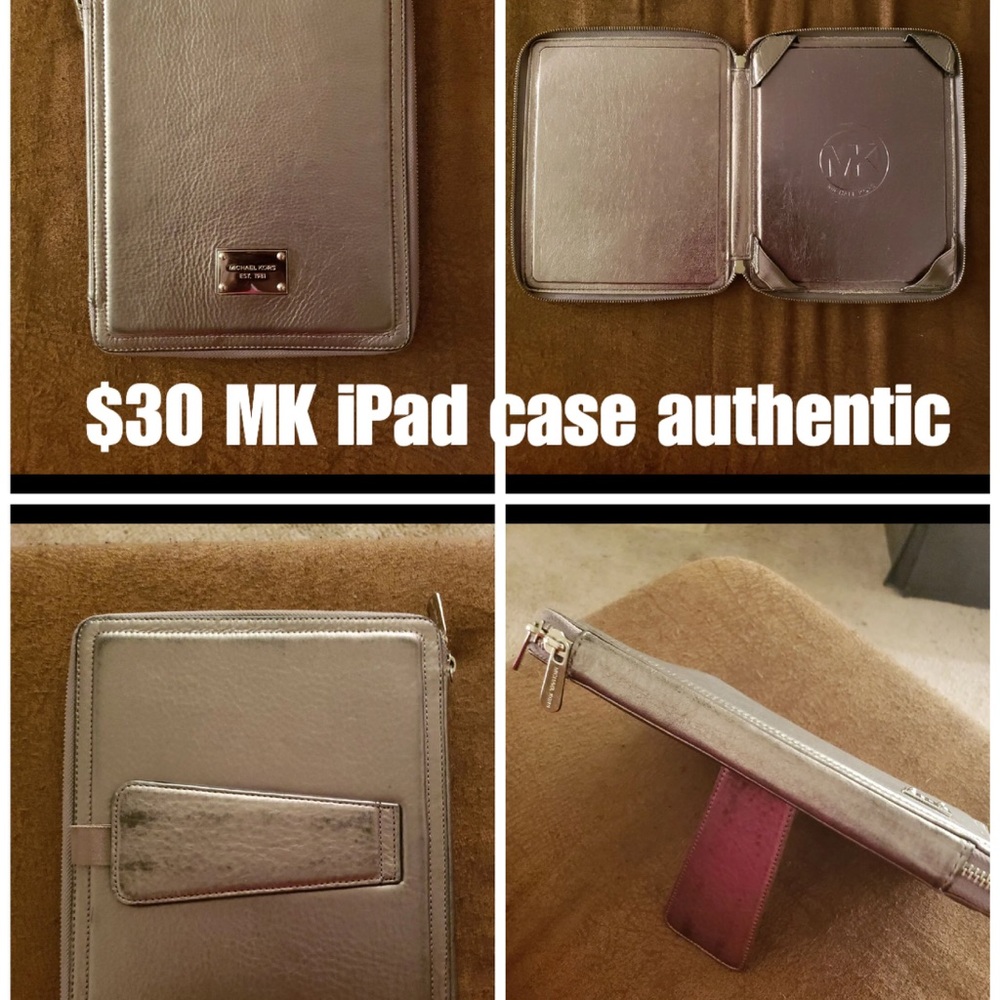 MK iPad silver case with stand